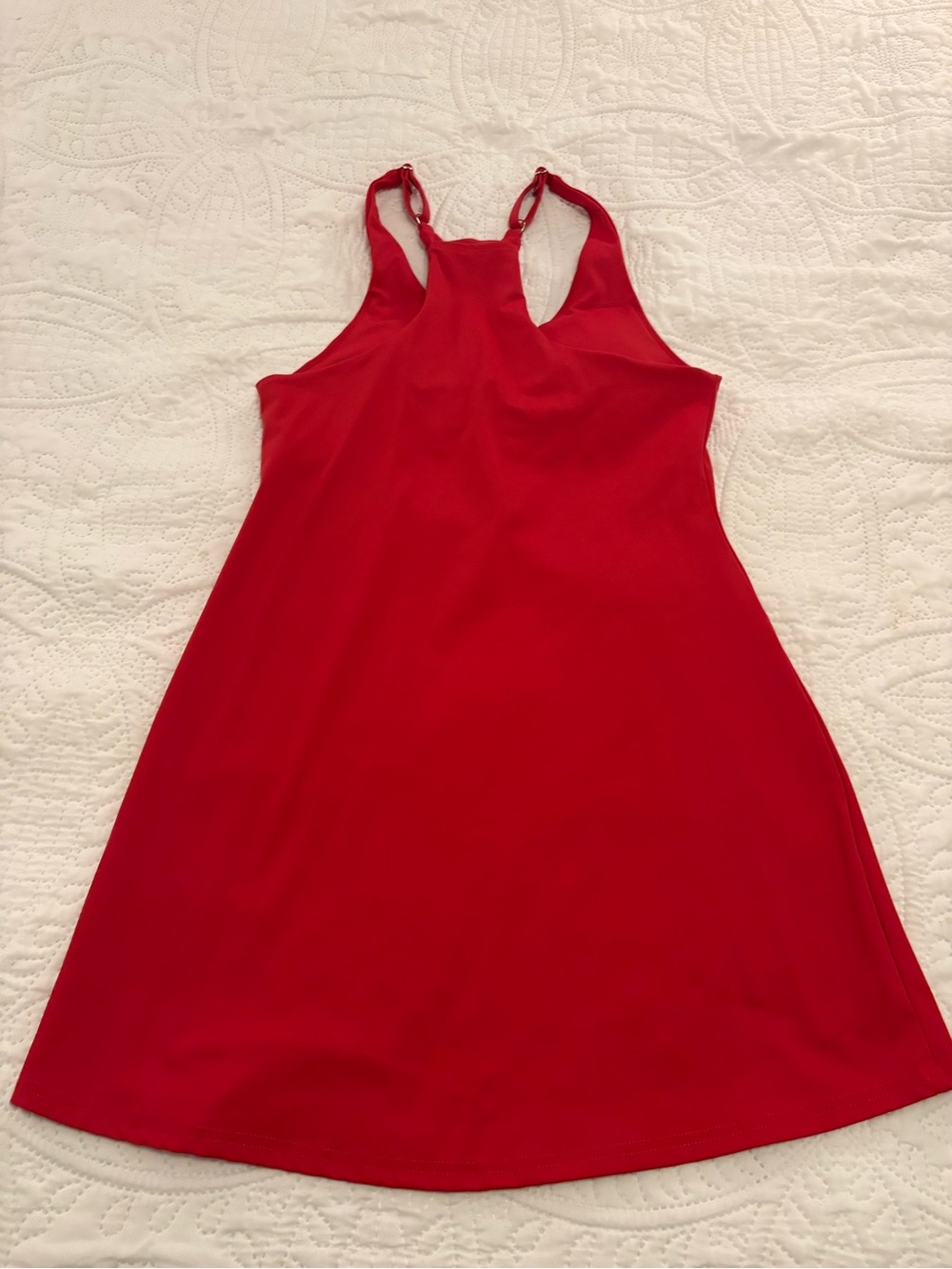 HDE Red Tennis Dress Shorts Set S Built In Bra Tenniscore Golf Activewear - Picture 6 of 10